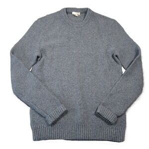 Gap Lambswool Sweater‎ Men M Slate Pullover Crewneck Coastal Preppy Cabincore